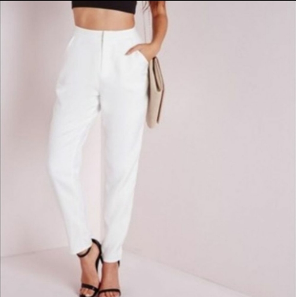 slim ankle trousers